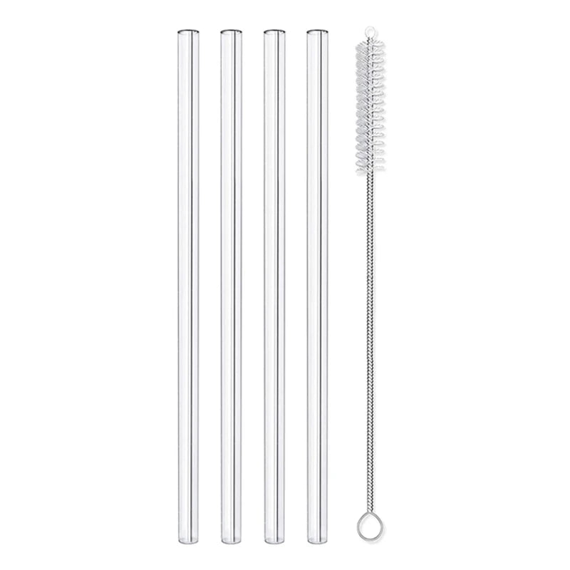 Set de pajitas de vidrio reutilizables con cepillos de limpiezaPajitasArts & Entertainment > Party & Celebration > Party Supplies > Drinking Straws & Stirrers