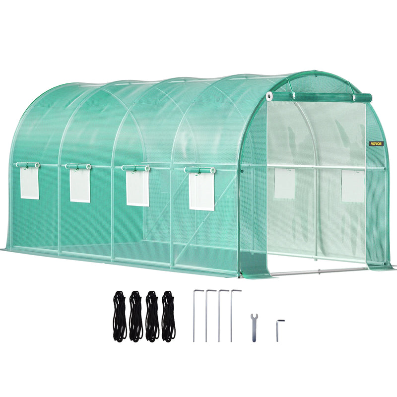 Invernadero túnel transitable SucceBuy | estructura galvanizada y cubierta PE 140 g/m²InvernaderosHome & Garden > Lawn & Garden > Gardening > Greenhouses