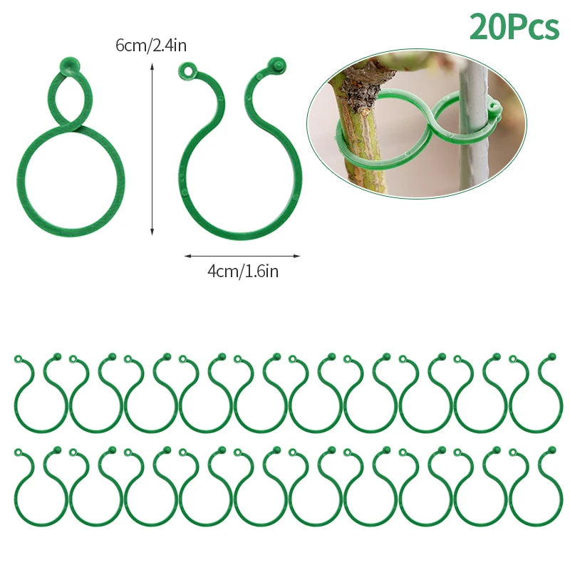 Clips de plástico para sujetar plantas, anillo de hebillaAccesorios de jardineríaHome & Garden > Lawn & Garden > Gardening > Plant Cages & Supports > Plant Supports