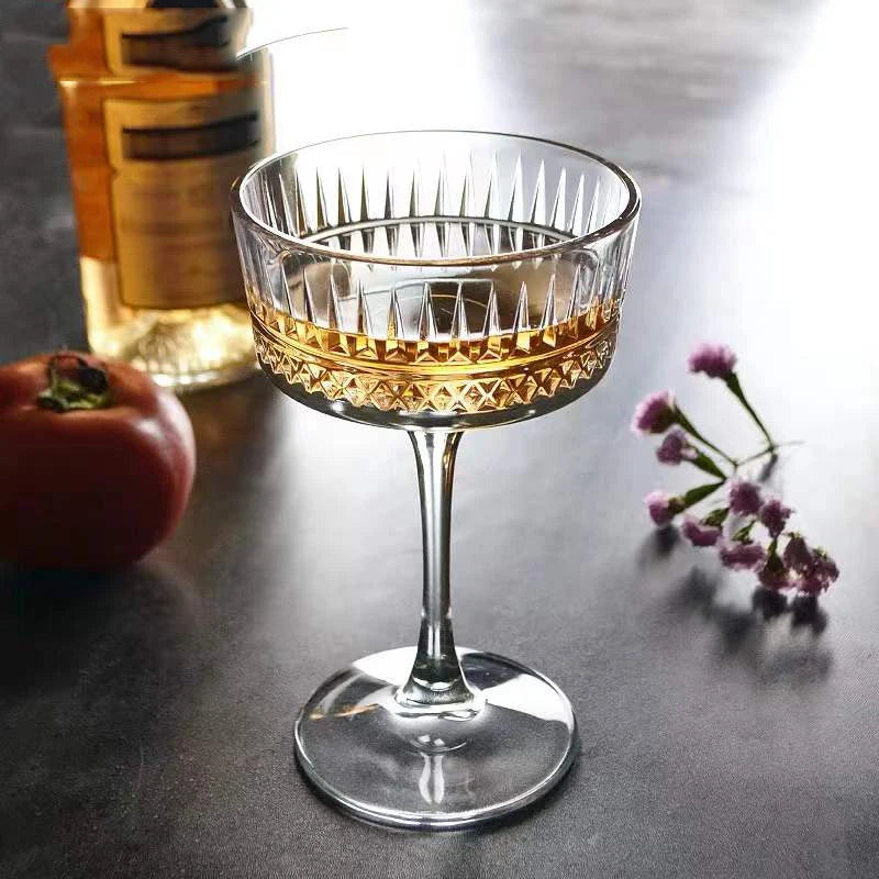 Cocktail and champagne glasses set