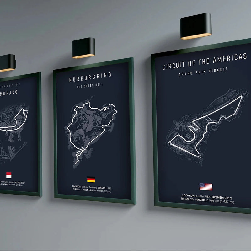 Póster sobre lienzo de pista de circuito XLCuadrosHome & Garden > Decor > Artwork > Posters, Prints, & Visual Artwork > Posters