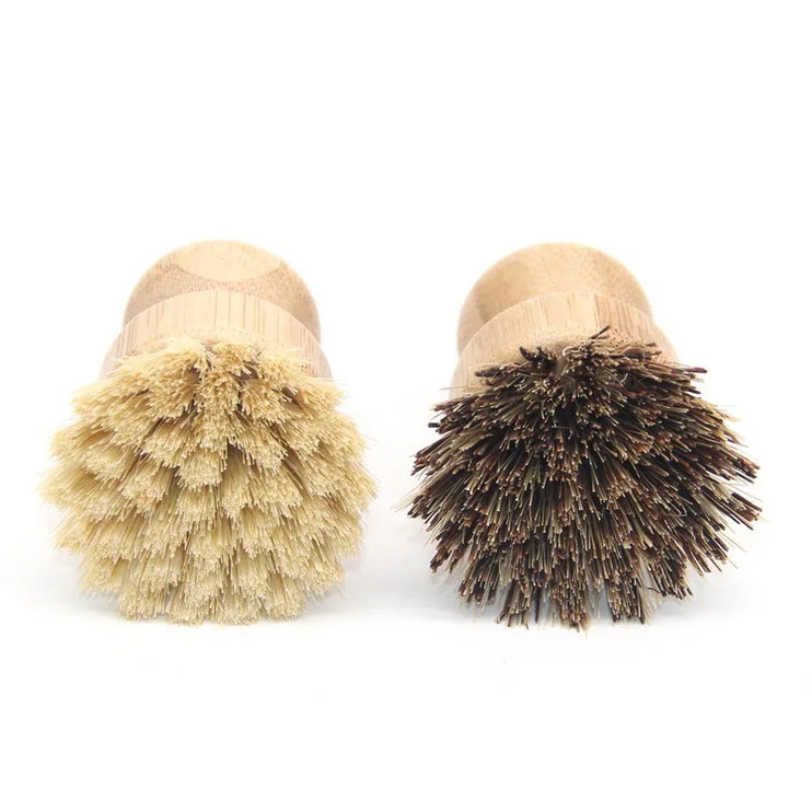 Bamboo scrubbing brush