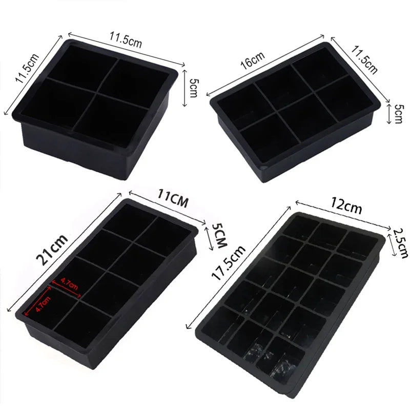 Molde de silicona reutilizable con tapa para hieloCubiterasHome & Garden > Kitchen & Dining > Kitchen Tools & Utensils > Ice Cube Trays