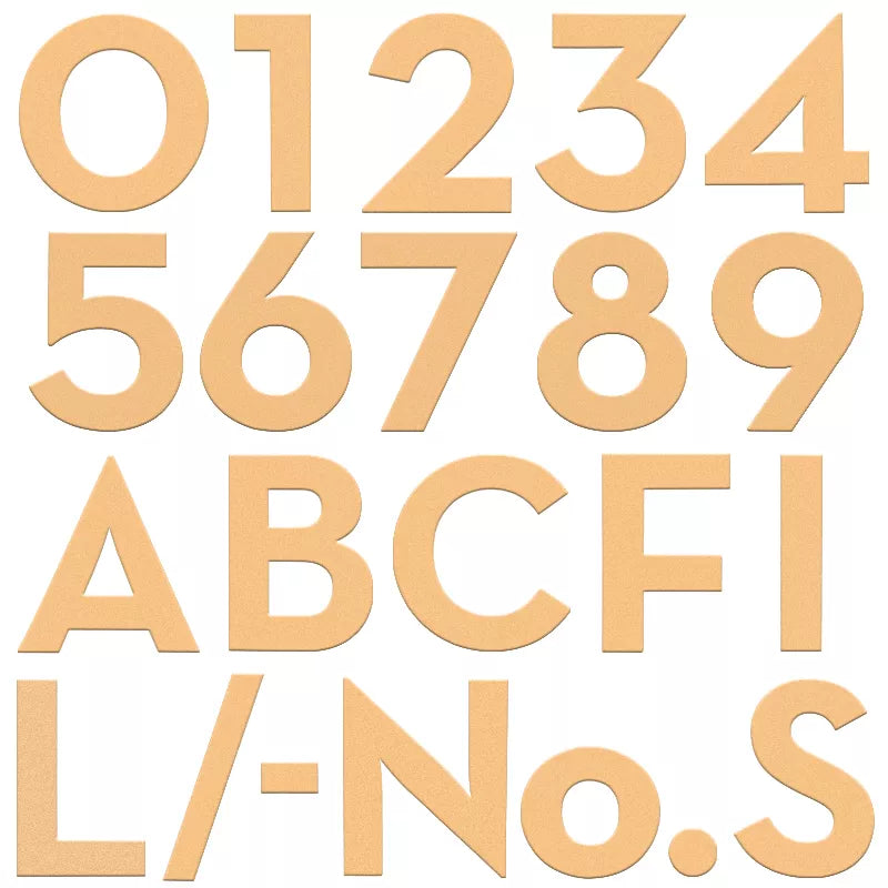 Letras y números autoadhesivos de acrílico para exteriores 75mm