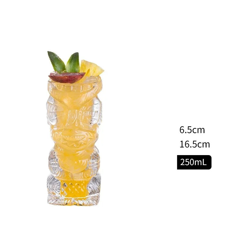 Vaso tiki de vidrio | Diseño creativo Hawaii, 250–500 ml, ideal para cócteles y bebidasVasosHome & Garden > Kitchen & Dining > Tableware > Drinkware > Tumblers