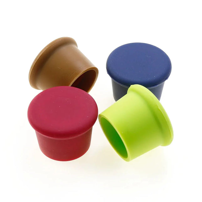 Silicone wine bottle stopper