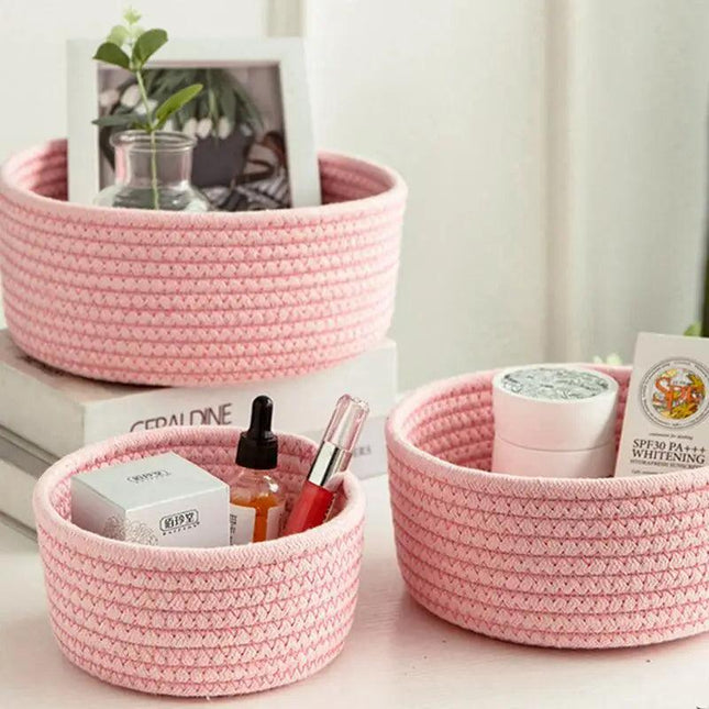 Rope Storage Basket Without Handles