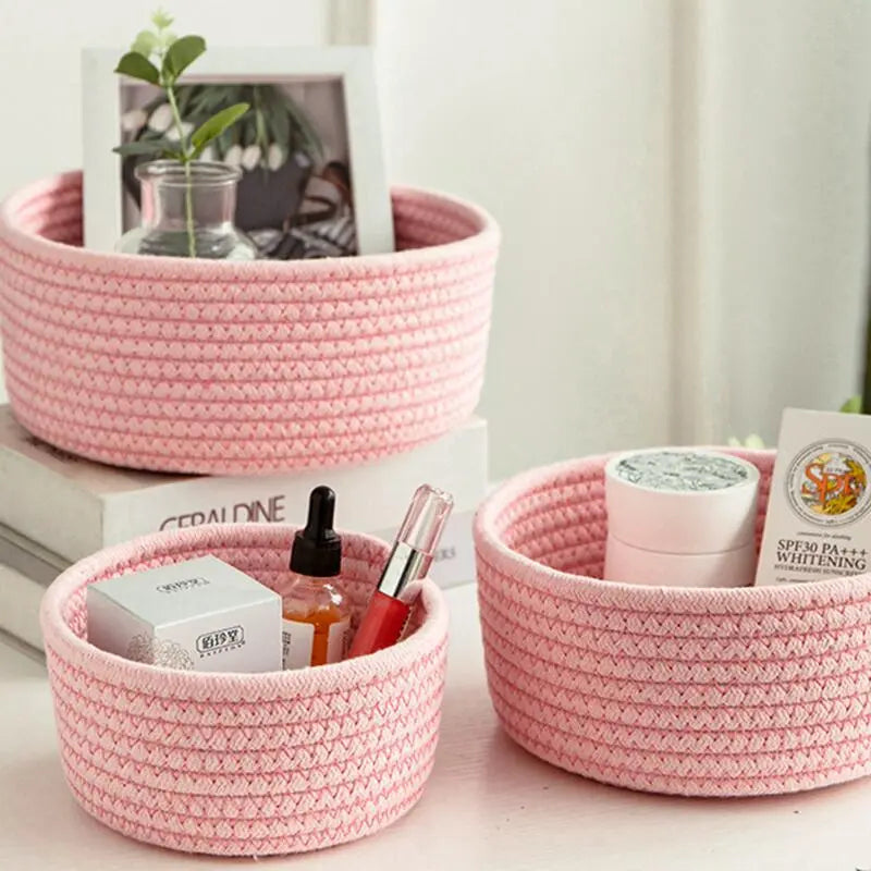 Rope Storage Basket Without Handles