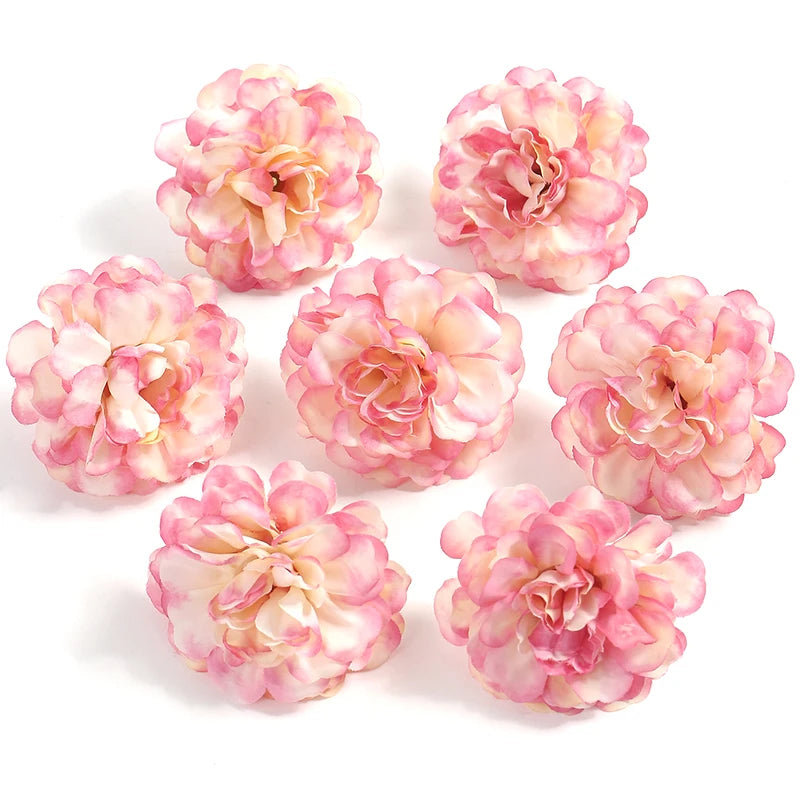 Cabezas de rosas artificiales para decoraciónFlores artificiales