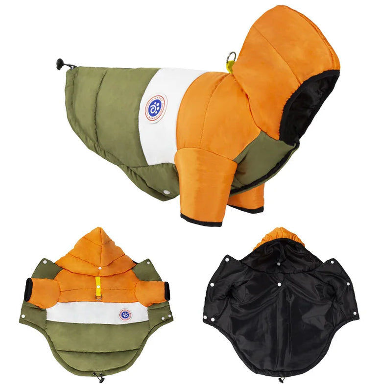 Chaqueta multicolor de invierno cálida e impermeable para perrosRopaAnimals & Pet Supplies > Pet Supplies > Pet Apparel > Pet Coats