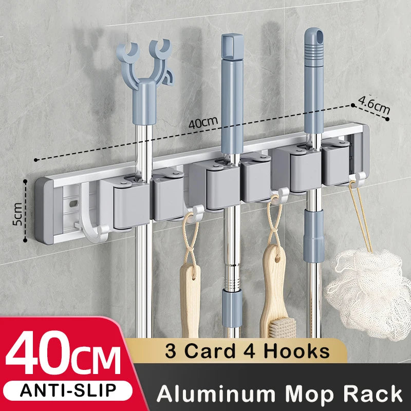 Soporte de almacenamiento para escobas y mopas de aluminioColgadoresCameras & Optics > Photography > Lighting & Studio > Studio Stands & Mounts > Wall Mounts