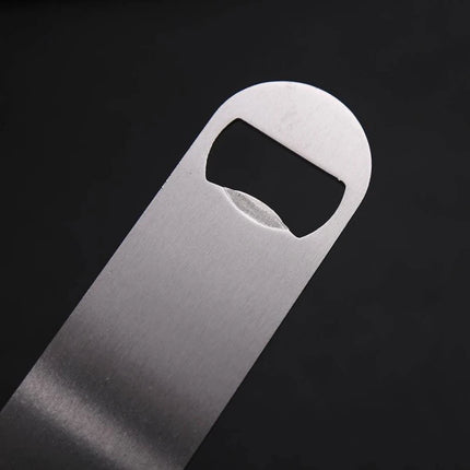 Metal bottle opener