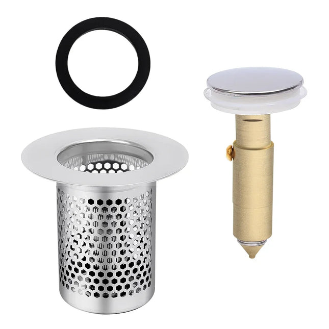 Stainless Steel Pop-Up Drain Strainer