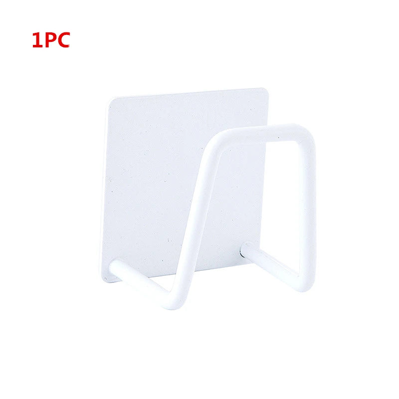 Soporte adhesivo multifuncional de acero inoxidableAccesorios para fregadero