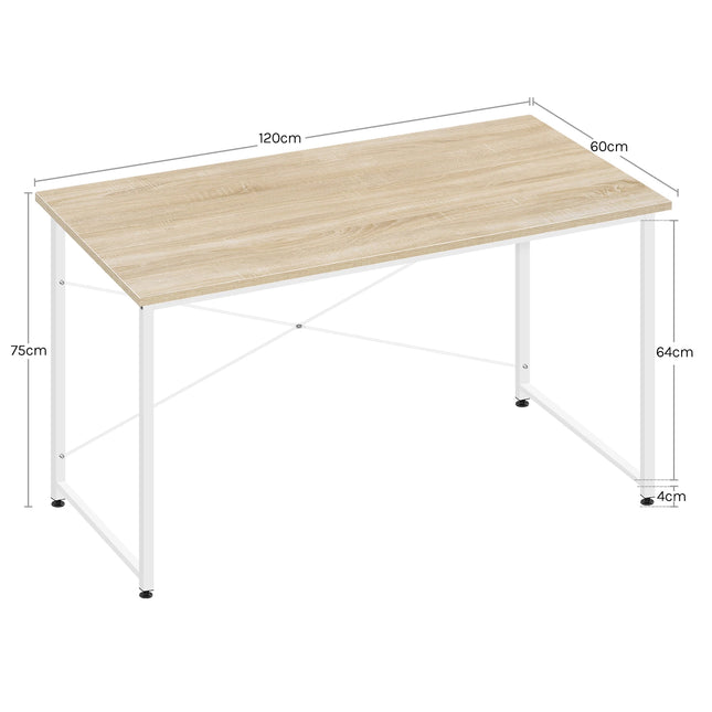 Escritorio moderno con estructura metálica | 100×50×76 / 120×60×73 / 140×60×73 cm – tablero E1EscritoriosFurniture > Office Furniture > Desks