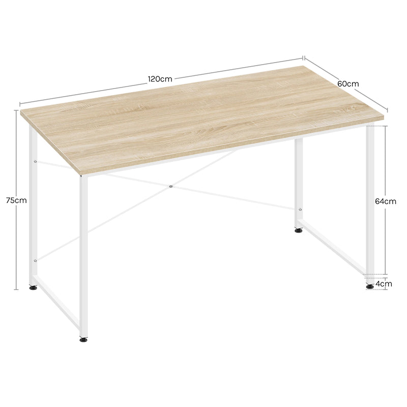 Escritorio moderno con estructura metálica | 100×50×76 / 120×60×73 / 140×60×73 cm – tablero E1EscritoriosFurniture > Office Furniture > Desks