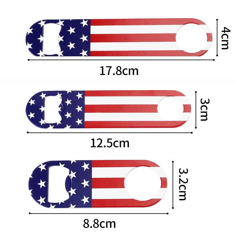Abridor de botellas con bandera de EE. UU de acero inoxidableAbridoresHome & Garden > Kitchen & Dining > Barware > Cocktail Shakers & Tools > Bottle Openers