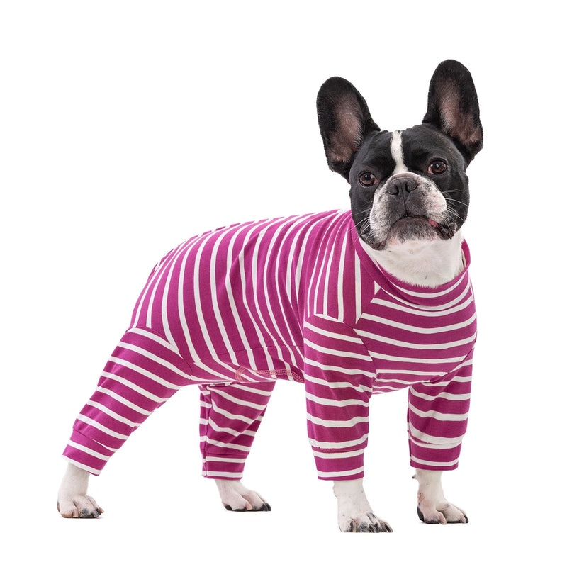 Pijama de algodón ajustable con rayas para perros pequeñosRopaAnimals & Pet Supplies > Pet Supplies > Pet Apparel