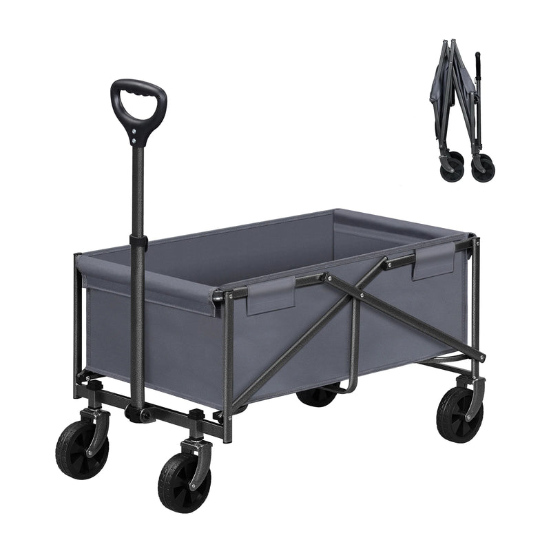 Carro plegable de jardín con freno y ruedas, capacidad 80 kgCarritosHome & Garden > Lawn & Garden > Gardening > Gardening Tools > Wheelbarrows