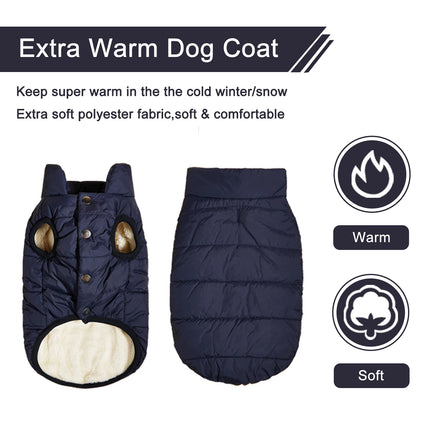 Fleece lined vest for dogs