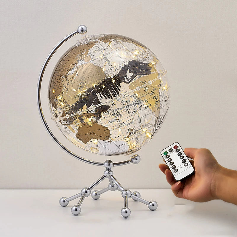 Globe with lighting and remote control