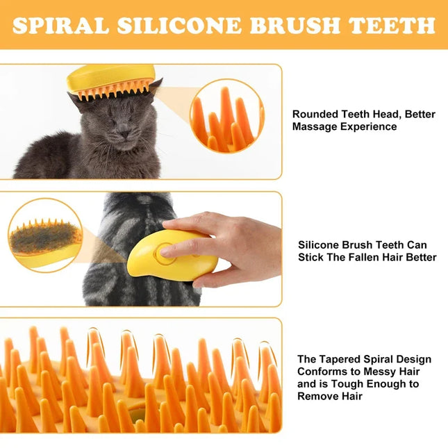 Steam comb for pets