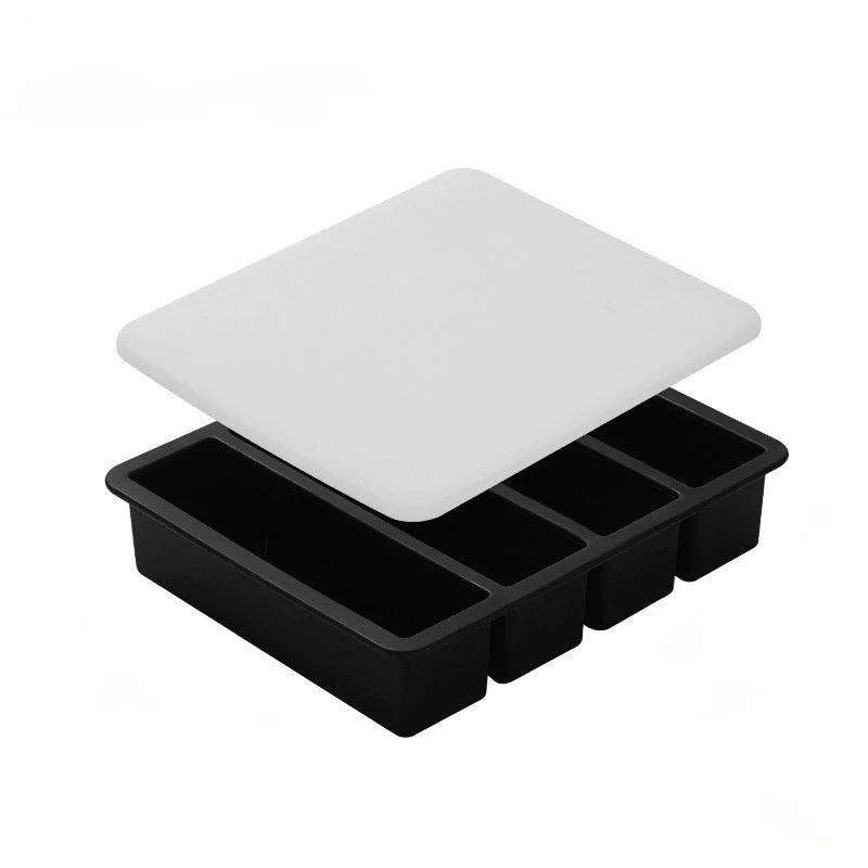 Bandeja cubitera con tapa, 4 cavidades para cubitos alargadosCubiterasHome & Garden > Kitchen & Dining > Kitchen Tools & Utensils > Ice Cube Trays