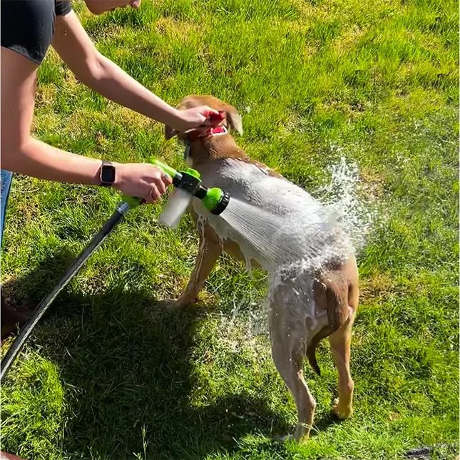 Pistola de ducha con flujo ajustable en 3 modos para perros