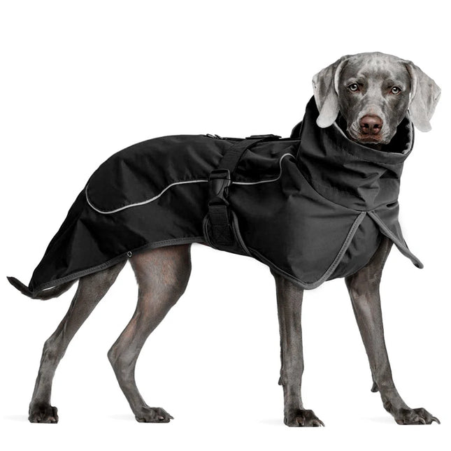 Veste d'hiver imperméable double couche pour chien