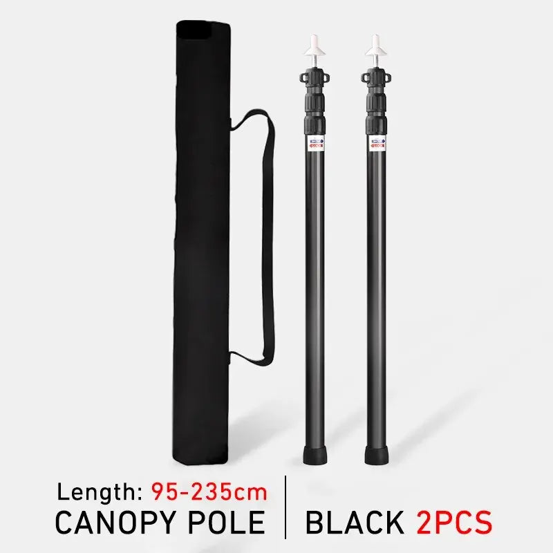 2 Postes telescópicos para toldo de camping | Aleación de aluminio, 95–235 cm, 3 seccionesPostesSporting Goods > Outdoor Recreation > Camping & Hiking > Tent Accessories > Tent Poles & Stakes > Tent Poles