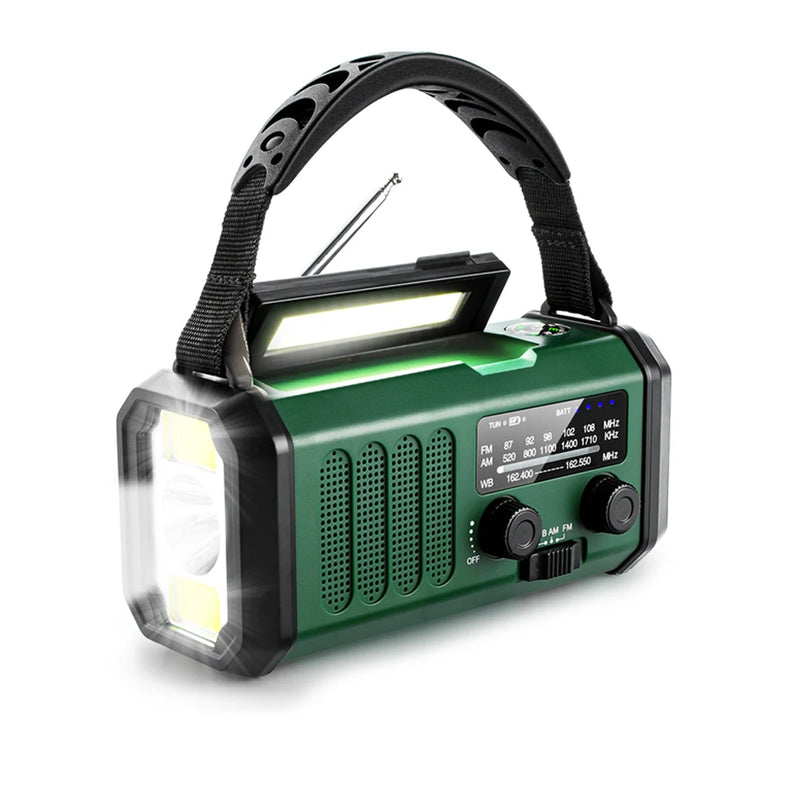 Radio de emergencia portátil 10.000mAh am/fm/noaa con linterna, alarma sos y power bankRadiosElectronics > Audio > Audio Players & Recorders > Radios > AM/FM Radios