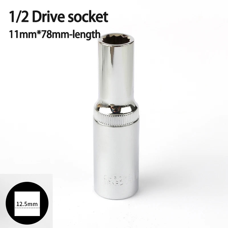 Vaso largo de impacto de 12 Puntas de 78mm 1/2Llaves de vasoHardware > Tool Accessories > Tool Sockets