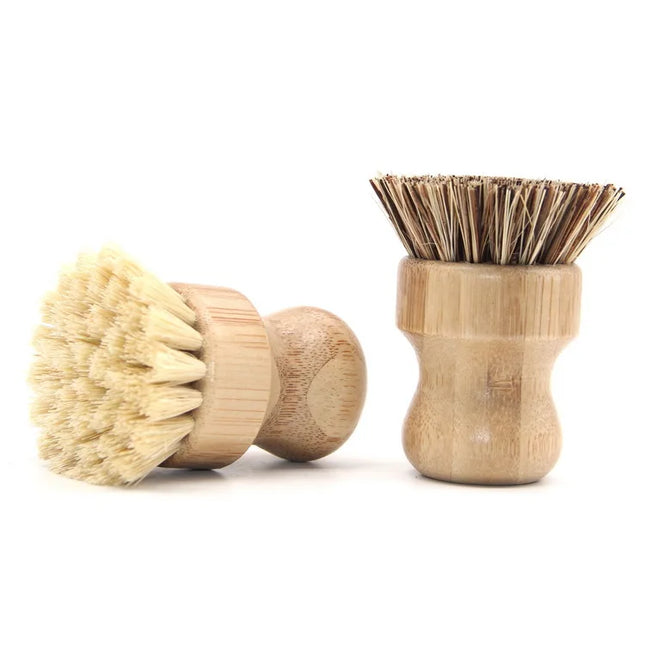 Brosse à récurer en bambou