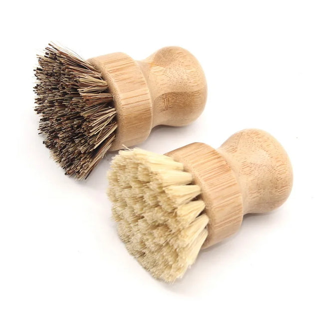 Brosse à récurer en bambou