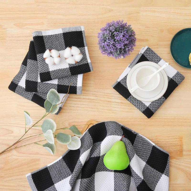 Paños de cocina 100% algodón pack 6 | Diseño panal de abeja, absorbentes y de secado rápido 30x30 cmPañosHome & Garden > Linens & Bedding > Towels > Kitchen Towels