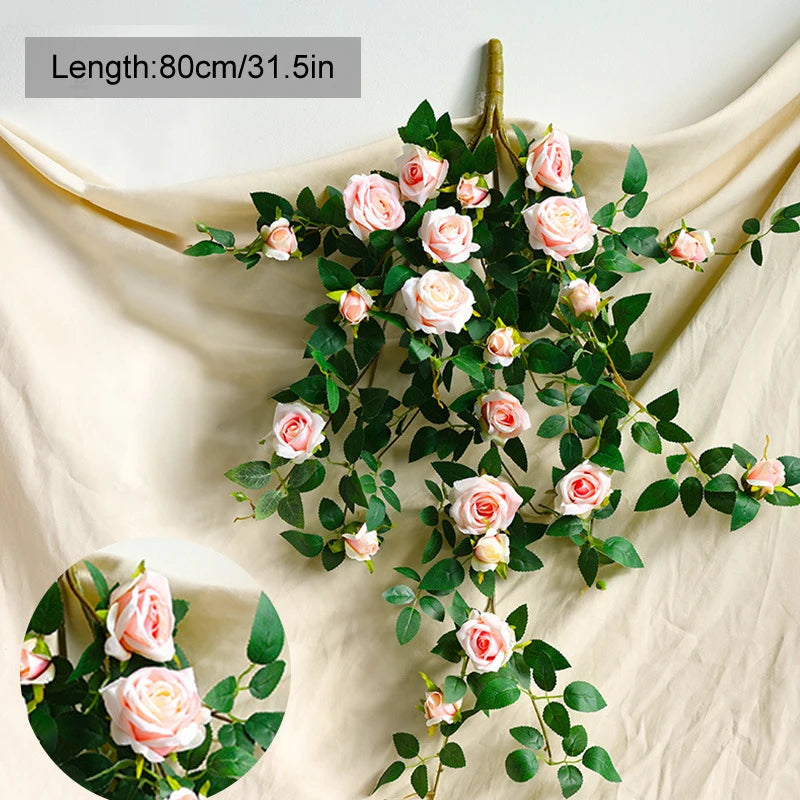 Artificial flower garland for decoration