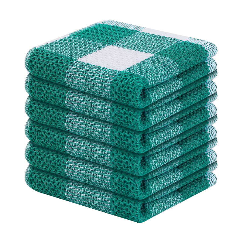 Paños de cocina 100% algodón pack 6 | Diseño panal de abeja, absorbentes y de secado rápido 30x30 cmPañosHome & Garden > Linens & Bedding > Towels > Kitchen Towels