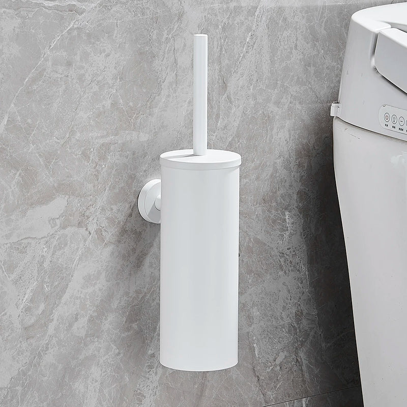 Escobillero de baño de acero inoxidable | mural o de suelo, mango largo y vaso cerrado (FR07)EscobillasHome & Garden > Bathroom Accessories > Toilet Brushes & Holders > Toilet Brushes