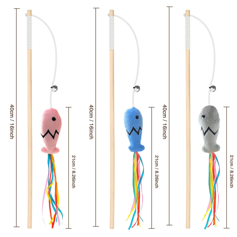 Varita con cuerda elástica con cascabelJuguetesAnimals & Pet Supplies > Pet Supplies > Cat Supplies > Cat Toys > Wands