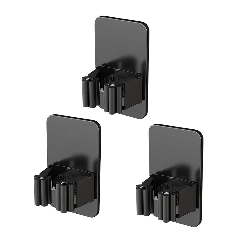 Soporte de acero inoxidable para mopas montado en paredSoportesHome & Garden > Household Supplies > Storage & Organization > Storage Hooks & Racks