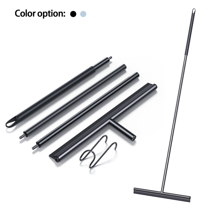 Escurridor de suelo ancho 15,5’’ | Escoba con hoja de silicona y mango largo de acero inoxidable 133 cmEscobillasHome & Garden > Household Supplies > Household Cleaning Supplies > Household Cleaning Products > Glass & Surface Cleaners