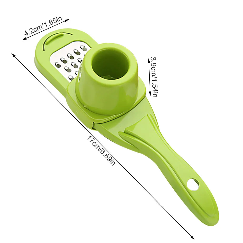 Multifunctional garlic crusher