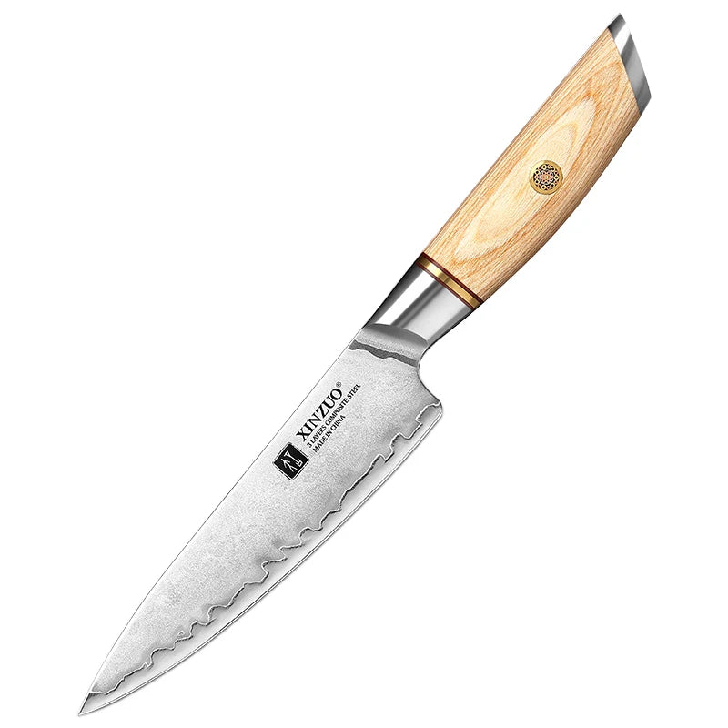 Juego de cuchillos profesionales 1-6 piezas | Hojas con núcleo de acero y mango japonés pakkawoodCuchillosHome & Garden > Kitchen & Dining > Kitchen Tools & Utensils > Kitchen Knives