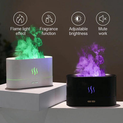 Aroma diffuser and air humidifier with light