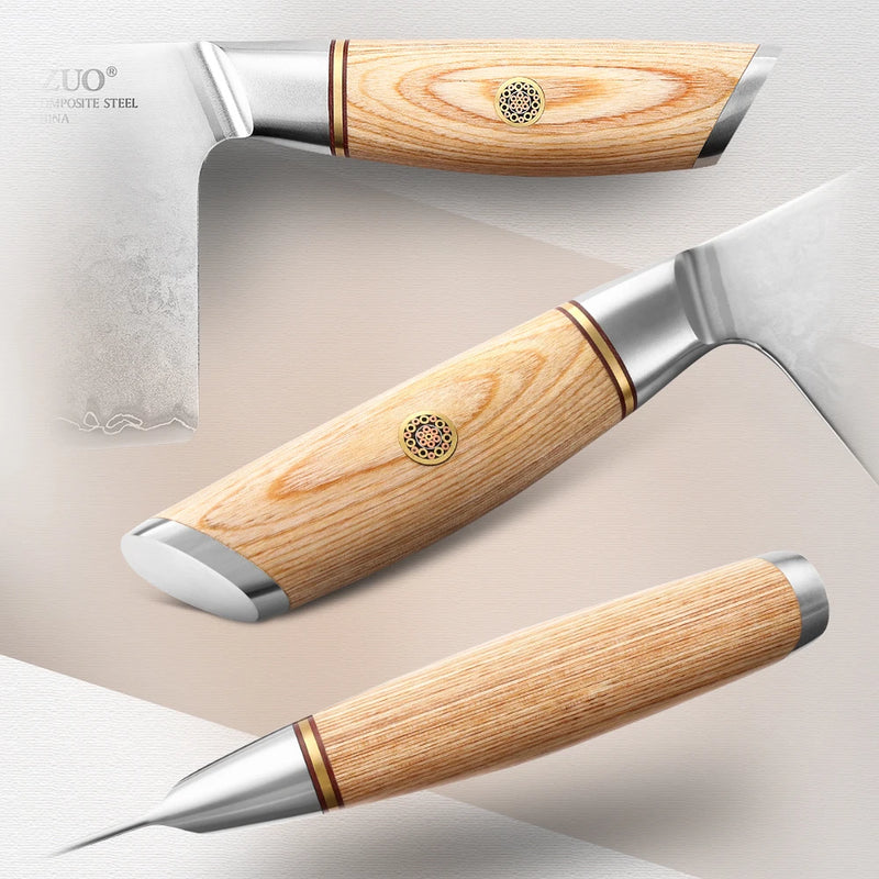 Juego de cuchillos profesionales 1-6 piezas | Hojas con núcleo de acero y mango japonés pakkawoodCuchillosHome & Garden > Kitchen & Dining > Kitchen Tools & Utensils > Kitchen Knives