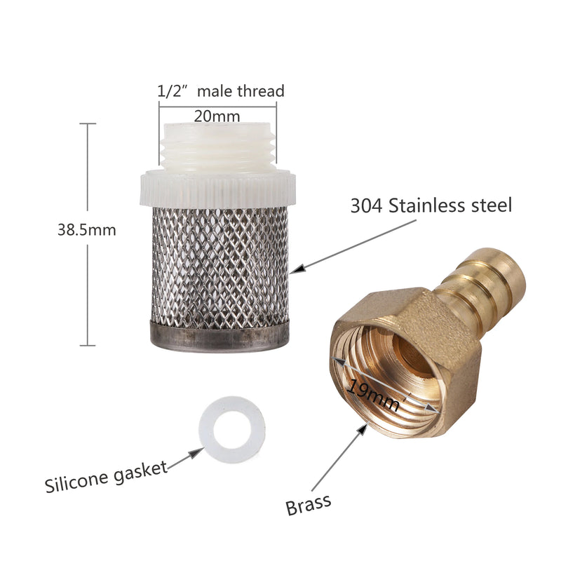 Filtro de malla de acero inoxidable para jardín y acuarioRiego