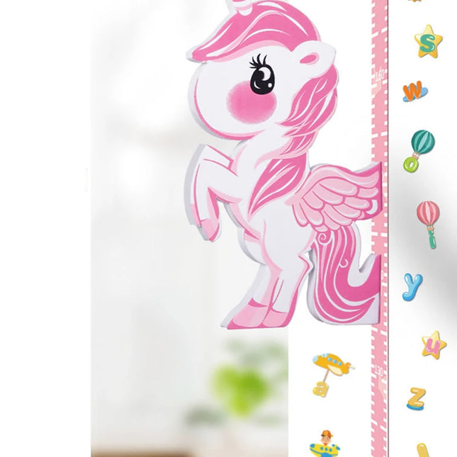 Three-dimensional and magnetic cartoon height stickers