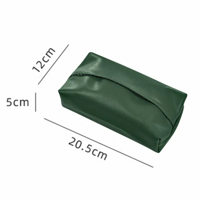 Faux Leather Tissue Box