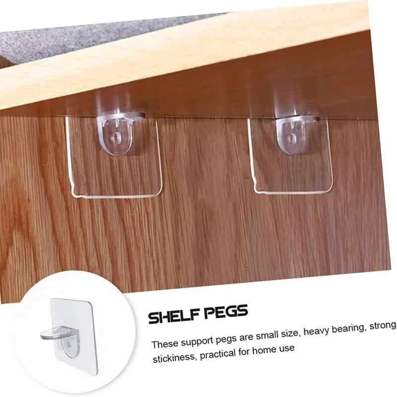 Clips para baldas sin tornillos, adhesivos y fáciles de instalarColgadoresHome & Garden > Household Supplies > Storage & Organization > Storage Hooks & Racks > Utility Hooks