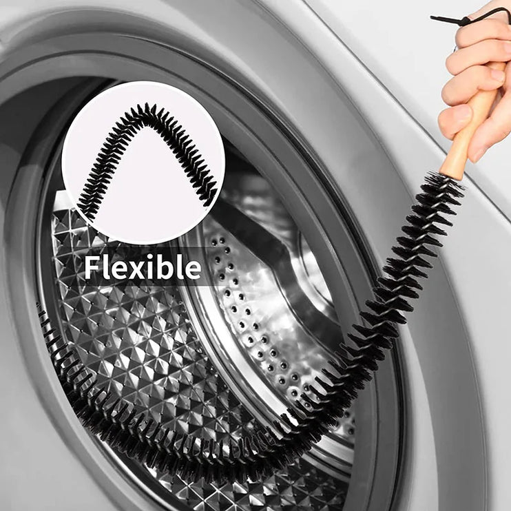 Flexible and long cleaning brush